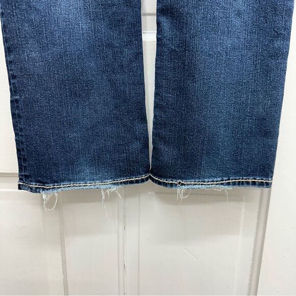 Silver suki mid slim boot cut thick stitch fluid denim jeans women's 27 x 31 - Picture 8 of 8